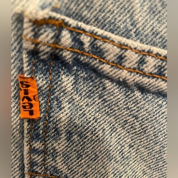 Levis Vintage 1997 Orange Tab Relaxed Fit 550 Mens Jeans- Light Wash size 38x30 - Picture 5 of 9